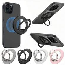 New 360° Rotating Magnetic Phone Holder - Foldable Metal Ring Grip, Ultra-Thin Detachable, Durable - Multicolor - View 4
