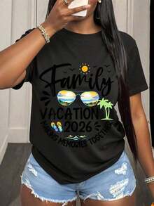 Short-Sleeve Sailing Together Bahamas Soft Making Memories Together Cruise Vacation T-Shirt Family Trip Souvenir Travel Enthusiasts Island Getaway Celebration Wear 100% Cotton - 3 - 查看 6