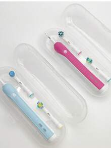 1个通用旅行电动牙刷收纳盒,便携式透明旅行牙刷架 - 無色 - 查看 4