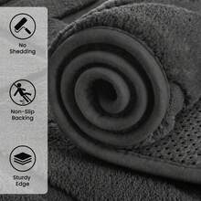 Sour Lemon Rugs Living Room Extra Large 200x300cm,3D Semicircular Pattern Area Rugs For Bedroom, Modern Annualrings Area Rugs,Machine Washable Carpet Anti Slip Short Pile Rug,Best For Dorms, Bedroom, Living Room - Dark Grey - View 3