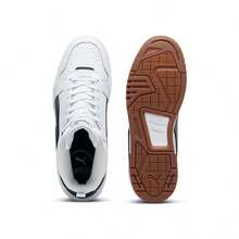 Puma Unisex Classic Mid-Top Skate Shoes, Spring/Autumn Fashion Comfortable Sports Casual Sneakers 39614808 - White-black-gum Color - View 3