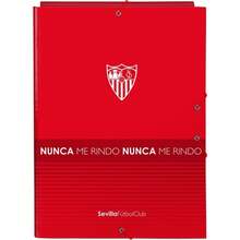 | Sevilla FC Corporate Folder 3 Flaps, School Folder With Elastic Bands And Reinforced Corners, Official Product, Red Color, Back To School, A4 Documents - 3 Flaps (1) - View 2