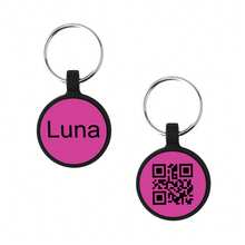 1pc Customized Silicone Round Pet Dog Tag, With Personalized Name Engraving And Privacy Protection QR Code Contact Information, Trackable Location For Pets, Multi-Functional Use, Suitable As A Gift For Dog Lovers And Owners - Multicolor - View 18