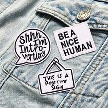 Set de 3 parches bordados con frases divertidas para introvertidos, parches con texto para planchar o coser en chaquetas de mezclilla, mochilas y decoración DIY - multicolor - Ver 6