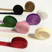 5 Yardas/Paquete Cinta de terciopelo de 3/8 pulgadas, colores surtidos, envolver regalos, manualidades DIY, lazos, coronas, decoración de bodas, Acción de Gracias - 5 tamaños de 10 mm - Ver 7
