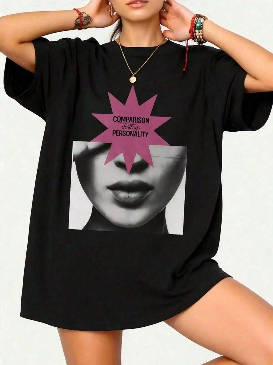 Women T-Shirts - Black - View 1