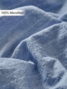 1pc Ins Style Jacquard Dyed Pillow Case, Blue-Gray Contrast Color Minimalist Textured Decorative Throw Pillow Cover, Suitable For All Seasons, Modern Home Decor, Pillow Insert Not Included - Blue - View 6