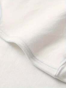 New T-Shirt, 100% Cotton, Machine Washable, Suitable For Spring, Summer And Autumn, Casual Style, Comfortable Fit, Modern Design, Versatile For Daily Use, Soft Fabric, Style A. - 白色 - 查看 3