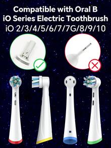 4 8 12 入裝適用於 OralB IO 電動牙刷替換刷頭，專業多角度刷毛牙刷頭替換裝，適用於 OralB IO (2/3/4/5/6/7/7G/8/9/10) 電動牙刷 - 查看 3