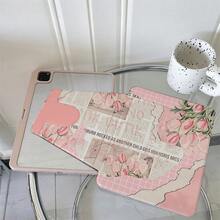1個書本式支架保護平板電腦保護殼，相容 A16 2025、 Galaxy Tab S9 FE/S8 Plus/S7/S10、Oppo Pad、 Matepad、Vivo Pad、Honor Pad、 Xiaoxin Pad - 彩色 - 查看 2