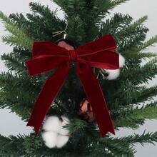 6 Rolls Velvet Ribbon 1 Inch 12 Yards, Suitable For Christmas Tree Decoration, Gift Wrapping, Bouquet Embellishment, Wreath Decoration And Making Bows - Ribbon - View 5