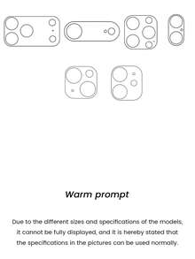 1 pieza Película protectora de lente de cámara minimalista transparente compatible con iPhone 17/17 Promax/17Pro/17Air, funda protectora de teléfono, cubierta protectora minimalista de película clara para la tapa de la lente de la cámara, regalo de primavera para entusiastas de la tecnología - transparente - Ver 11