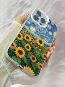 LY574 Vincent van Gogh La noche estrellada Girasoles Caja del teléfono,Funda para iPhone 11 12 13 14 15 16 17 Pro Max 7 8 14 15 16 Plus Air 16e XR X XS Max para Galaxy A03 Core A03S A02S M02S F02S A04E M04 F04 A04 A05S A05 A06 A12 M12 F12 A13 A04S A15 A16 A24 M34 A34 A25 A32 A35 A55 A54 A50 Pura 70 Pro Ultra para Honor 90 GT Magic6 Magic7 Pro X5 Plus X5B X6B X6C X7A X7B X7C X8A X9A X8B para Redmi Note 13 14 10 11 12 Pro Plus 14C 14R 12C 9 9A Mi 15 14 13 12 Ultra 15S Pro para Pixel 6A 7A 7 8 Pro para Moto G34 G54 G84 G86 G05 G10 G24 G13 G14 G15 G22 G35 G56 para Vivo Y17 Y35 Plus Y36 Y37 para OPPO A5 Pro 5G A58 A35 2021 A72 A96 A97 A32 A55 A57 A16 Reno10 Reno11 Reno12 Reno13 Reno14 Reno7 Pro Plus Find X8 Ultra X8s Plus, cubierta de teléfono de parachoques a prueba de golpes de TPU suave mate IMD duro delgado de moda + PC - Plateado - Ver 3