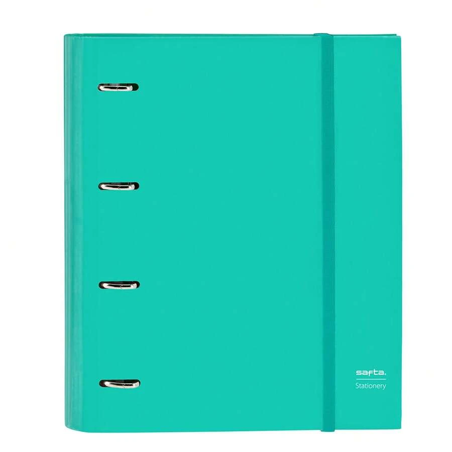 Safta | Folio Folders OUTLET With 4 Round Rings And A4 Refill 27 X 32 X 3.5 Cm (3 Liters), Hard Covered, Elastic Closure, Interior Dividers, Graph Paper, School Organizers - Option 12 - View 1
