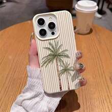Funda para Celular con Estampado de Moda 20261pc, Estilo Vacacional, Material TPU, Diseño de Cocotero de Verano, Compatible con Teléfonos, Regalo de Primavera, Versión Internacional, No la Versión Nacional - Blanco 8 - Ver 4