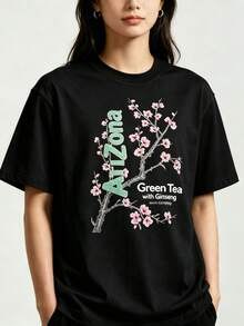 Men'S Tee Featuring Arizona Green Tea Design - 2026 Everyday Apparel BK5M - 黑色 - 查看 1