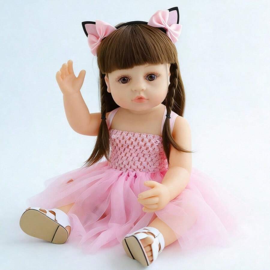 Realistic 50cm Baby Doll With A Soft Body, Suitable For Girls Aged 3 And Above - 彩色 - 查看 1