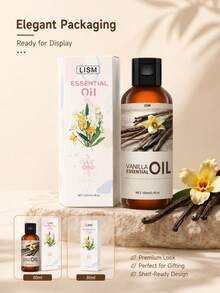 100ml/3.4 Fl Oz, 30ml/1.01 Fl Oz Vanilla Scented Essential Oil - Fresh And Elegant Vanilla Fragrance, Long-Lasting And . Suitable For Aroma Diffusers, Candle Making, Car Fragrance, And All Occasions. Great Gift Item. - one-size - View 9