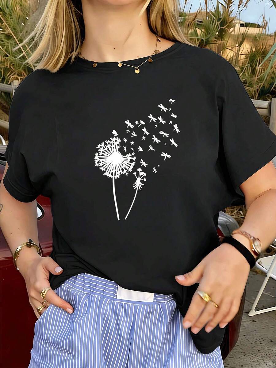 Women T-Shirts - Black - View 1