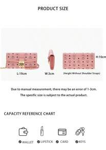 Mcm Tracy Printed Women's Crossbody Bag With Chain Strap MYLDSXT01PZ001 - Soft Pink MYLDSXT01PZ001 - View 11