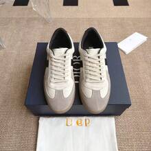Zapatos casuales unisex, talla 36-45, zapatos casuales de mujer y zapatos deportivos de hombre, zapatos planos de suela blanda con cordones, zapatos cómodos y livianos de hombre para uso diario, de corte bajo,,,,,Las nuevas zapatillas de entrenamiento alemanas clásicas retro de cuero genuino de 25D para mujeres y parejas, elegantes zapatillas casuales con cordones. - Blanco - Ver 6
