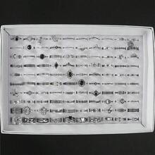 28pcs Assorted Vintage Style Rings Set, Elegant Multi-Element Rings For Women, Couples Finger Rings For Party & Daily Wear, Fashion Jewelry Gift, Random Delivery - 28 Random Punk-style Rings - View 2