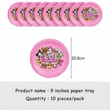 1/6/10/20pcs LOL SURPRISE Cartoon Doll Birthday Party Decorations Surprise Doll Decorations Holiday Surprise Gifts Party Supplies - Pink - View 2