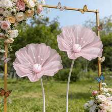 1 pieza Flor artificial de amapola de seda de 50 cm, gran flor artificial 3D, adecuada para cumpleaños, bodas, decoración de fondo de fiesta, hogar, sala de estar, decoración del hogar y decoración exterior - Multicolor - Ver 8