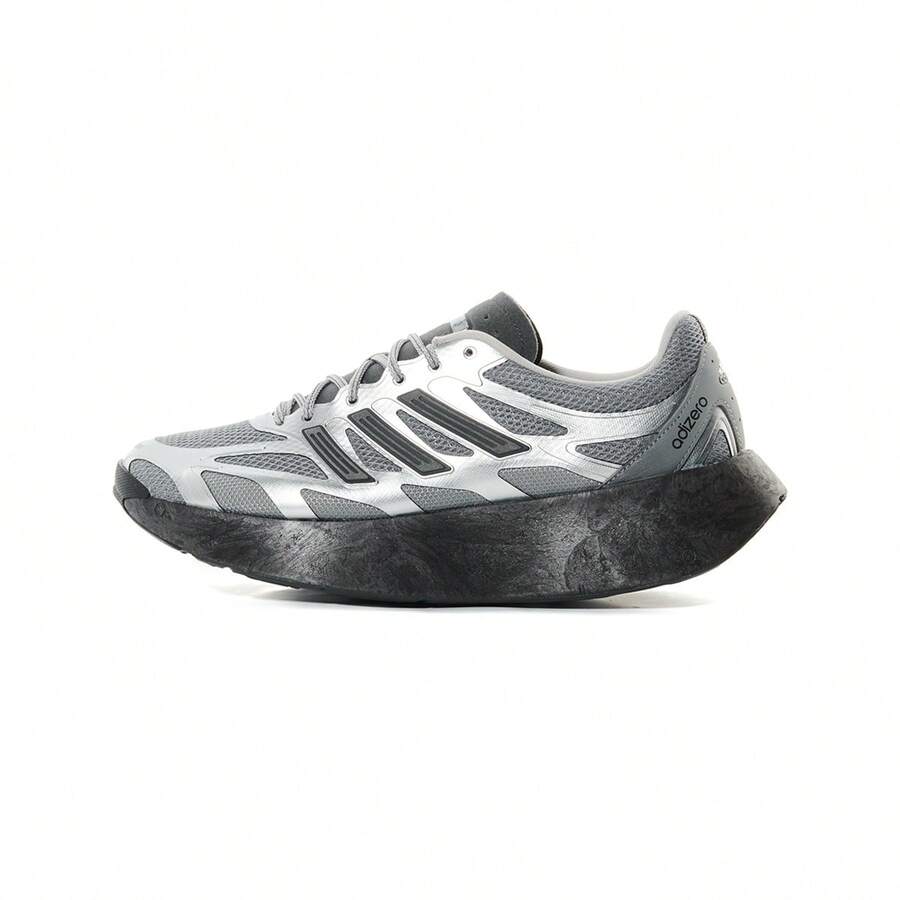 Adidas Spring/Summer Mesh Unisex Couple Fashion Casual Sports Running Shoes JS3712 - Metallic Silver/gray/dark Gray - View 1