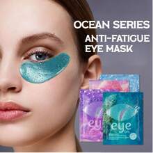 2/10/20 pièces (10 paires) Patchs anti-fatigue pour les yeux style océan, éliminent les cernes, convient aux hommes et aux femmes, cadeau idéal pour les femmes. Patchs anti-fatigue pour les yeux, cadeau idéal pour la Saint-Valentin, la Fête des Mères, Halloween, Noël, les voyages, les anniversaires et autres fêtes. (Mariée, masque pour les yeux, remplissage de sacs pour enterrement de vie de jeune fille, beauté, masque pour le visage, Saint-Valentin, essentiels de voyage, cadeau pour la Fête des Mères, voyage) - Multicolore - Voir 4