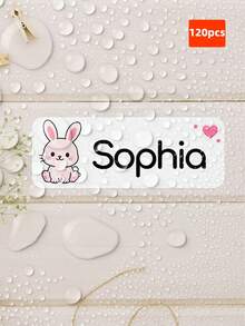 1/60/120/240/300 Pcs Customizable Vinyl Name Stickers, Personalized Cute Name Labels. Suitable For Kindergarten Children, Students And College Students. Can Be Applied To Water Bottles, Lunch Boxes, Gym Bags And Pencils. Reusable Name Identification Labels, Perfect For Back To School Season And Parties. - Name Stickers 5 - View 18