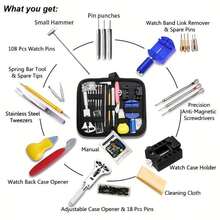 147-Piece Watch Repair Tool Kit, Suitable For Watchmakers' Case Openers, Link Pins, Spring Bar Removers, Convenient Watchmaker Tool Set, Ideal Gift Choice - one-size - View 5