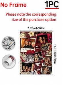 1 Personalized Photo Collage Template, Suitable For Friends Custom Poster, Custom Wall Art, Sisters Photo Album Poster Template Image Customization, Perfect Gift For Friends Customizable Item - Multicolor - View 13