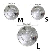 1/2/3pcs Stainless Steel Steamer Rack, Multi-Layer Perforated Steamer Pot, Kitchen Essential, Steaming Cooking, Steamer, Multi-Functional Stackable Design, Suitable For Vegetables, Bread, Eggs And Seafood - View 3