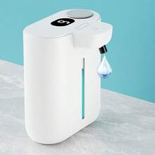 1个自动皂液器，可充电浴室液体皂液器，非接触式洗手泡沫皂液器，壁挂式，适用于浴室、洗手间、厨房、酒店、医院、商场，安装简便，500毫升容量感应式自动液体皂液/洗洁精分配器 - P19 - 查看 17