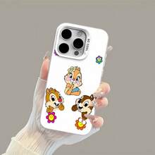 Tema floral colorido de Chip Dale Claricefunda de teléfono Fundas compatibles con ,Apple,VIVO,OPPO,,, y Honor.Fabricadas en silicona TPU,ofrecen protección contra golpes y caídas. - Blanco - Ver 5