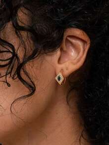 2pcs Retro European And American Style Evil Eye Energy Protection Hoop Earrings, Suitable For Men And Women To Wear In Summer - Earring 4 - View 12