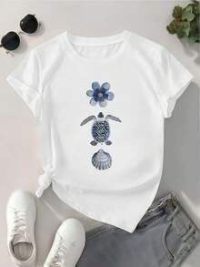 Women T-Shirts - White - View 2
