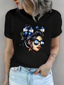 Women T-Shirts - [White] - View 9