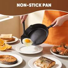 3 Pieces Bare Cast Iron Pot Set (6/8/10 Inches) - Heavy Duty Family Grade Sand Casting, Baked Paint, Stir Fry, Anti Stick Surface, For Oven/Grill/Campfire - Uniform Heat Dissipation, Suitable For Steak, Corn Tortillas, Baking - A Must-Have For Rural Style Kitchen Utensils - View 6