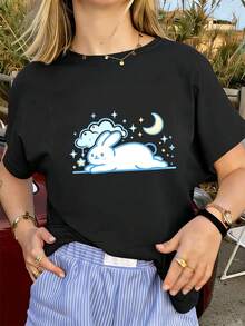Women T-Shirts - Black - View 1