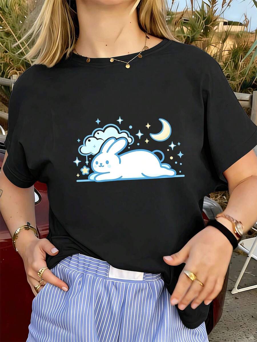 Women T-Shirts - Black - View 1