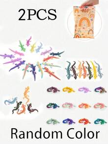 2/5/10/20/30/40pcs Random Color Cute Gecko Figurines, Suitable For Holiday Gifts, Surprise Small Gifts, Gift Bag Fillers, Office Decor, Decorations, Desktop Decor, Stress Relief Toys, Father's Day Gifts, Birthday Gifts, Toys, Party Favors - Multicolor - View 17