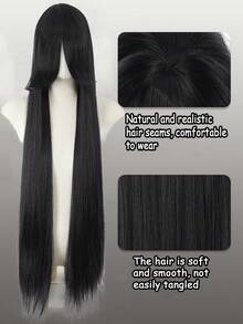 40 Inch Straight Synthetic Wig, Suitable For Party, Cosplay, Music Festival, Halloween - Multicolor - View 3