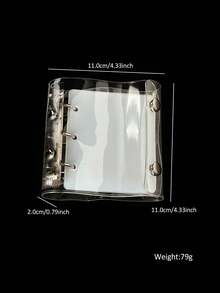 1pc Portable Travel Size Nail Art Display Storage Album, Nail Salon Nail Tip Color Palette Display Book, Wearable Nail Storage Binder With Double Buckle Design, Adjustable Visible Nail Art Work Display Folder, Includes 3 Inner Pages (No Nail Tips) - Multicolor - View 8