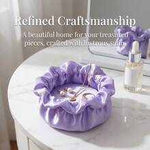 Light Luxury Petal Bow Desktop Storage Box, Cute Jewelry Box For Girls. Ideal For Sorting Sundries On Bedroom Desktops And Decorating Living Room Entrances. Creative Resin Ornament, Exquisite Aesthetic Decor For Ladies. Perfect Gifts For Best Friends, Birthdays, Parties And Festivals. - Multicolor - View 4