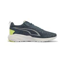 Puma 时尚撞色轻便系带低帮男女通用运动鞋，情侣跑步鞋 38675702 - 夜空藍-銀色-螢光綠 - 查看 4