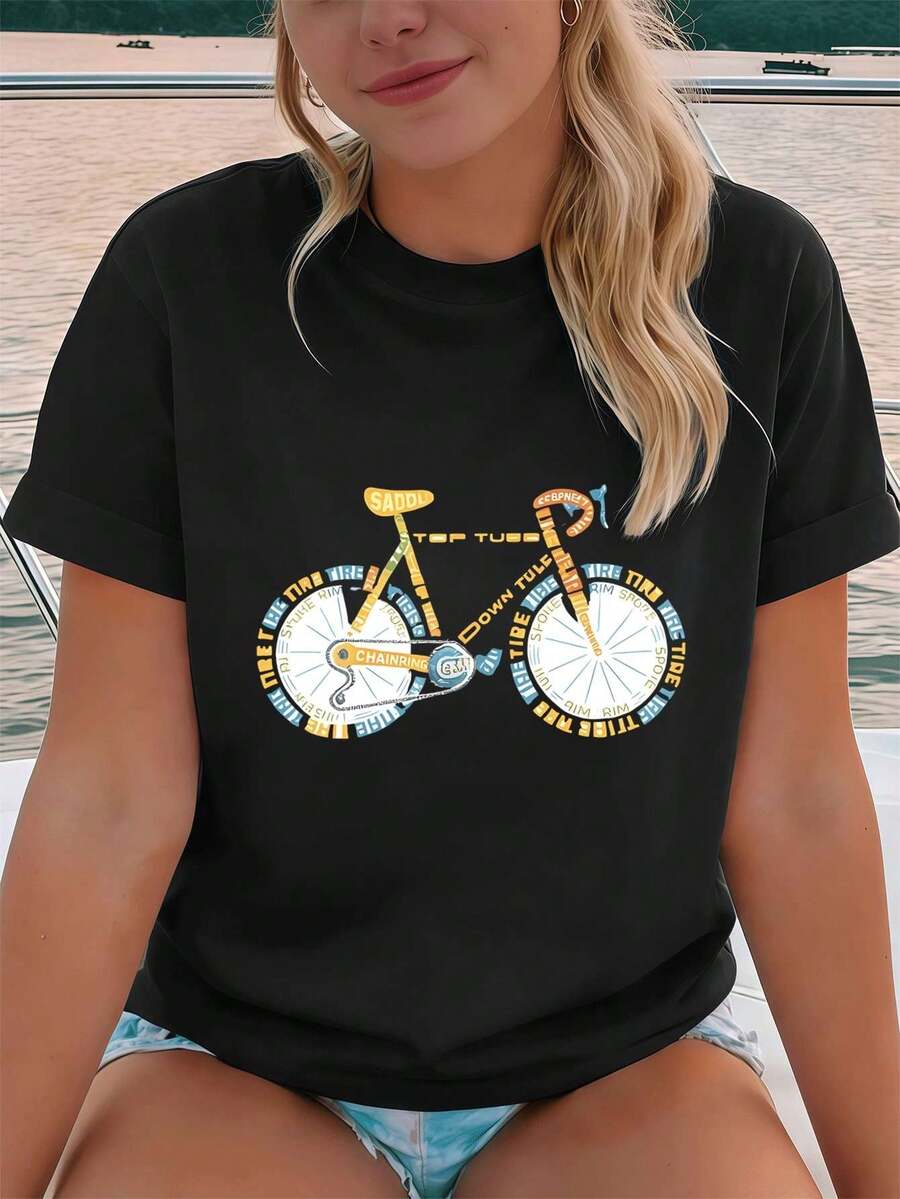 Women T-Shirts - Black - View 1