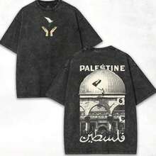 Camiseta vintage de algodón puro de peso pesado para hombre estilo Y2K, tiene un cierto grosor, es agradable al tacto, clásica y de alta calidad, una excelente opción de regalo, top holgado de edición limitada de marca de moda urbana. - Negro - Ver 6