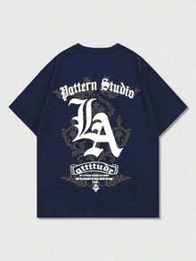 Zrgoth Men's Short Sleeve T-Shirt, Casual, Versatile, Minimalist Style, With Japanese Crane Print - 紅色 - 查看 3